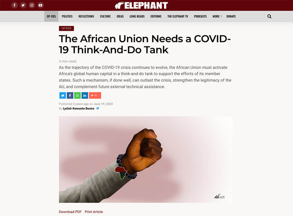 The African Union Needs a COVID-19 Think-And-Do Tank